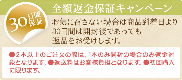 全額返金保証キャンペーン